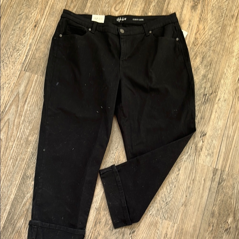 Style and Co. crop pants cuffed size 16